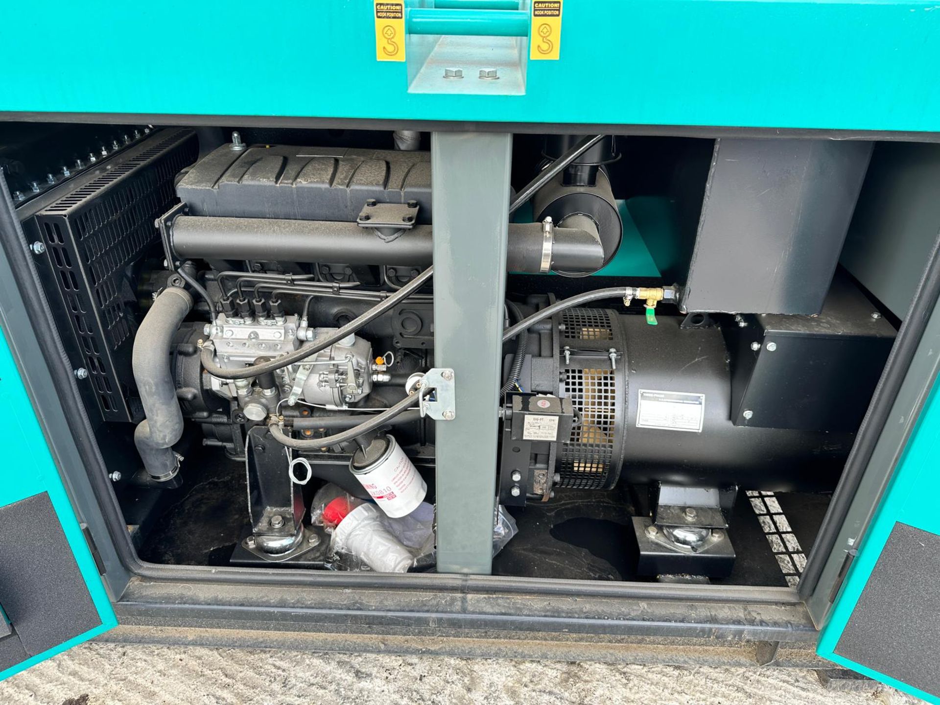 (BLUE) New And Unused 25KvA Super Silent Diesel Generator C/W Manual And Keys *PLUS VAT* - Image 5 of 11