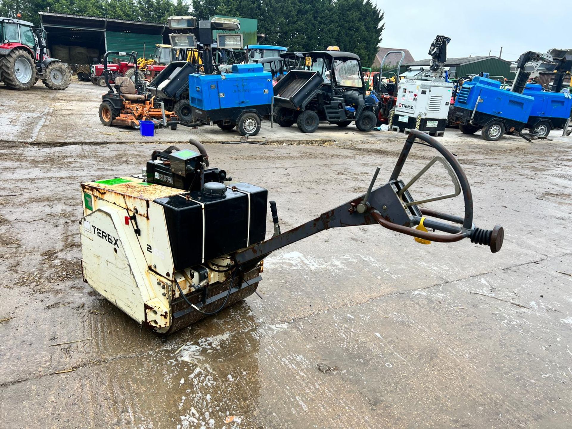 Terex 2-65 HEW Twin Drum Walk Behind Diesel F/R Pedestrian Roller *PLUS VAT* - Image 5 of 12