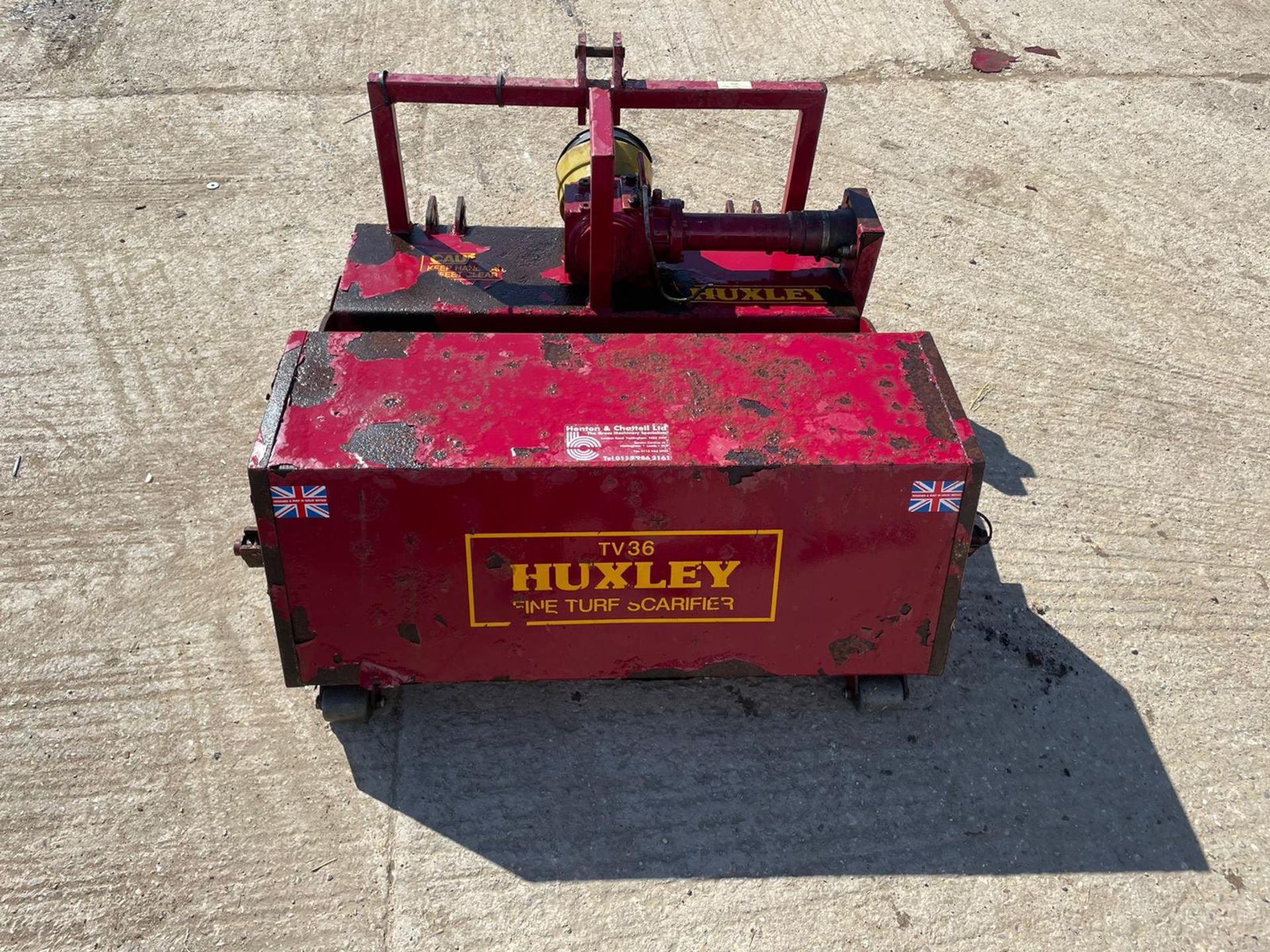 HUXLEY TV 36 TURF SCARIFIER *NO VAT* - Image 2 of 9