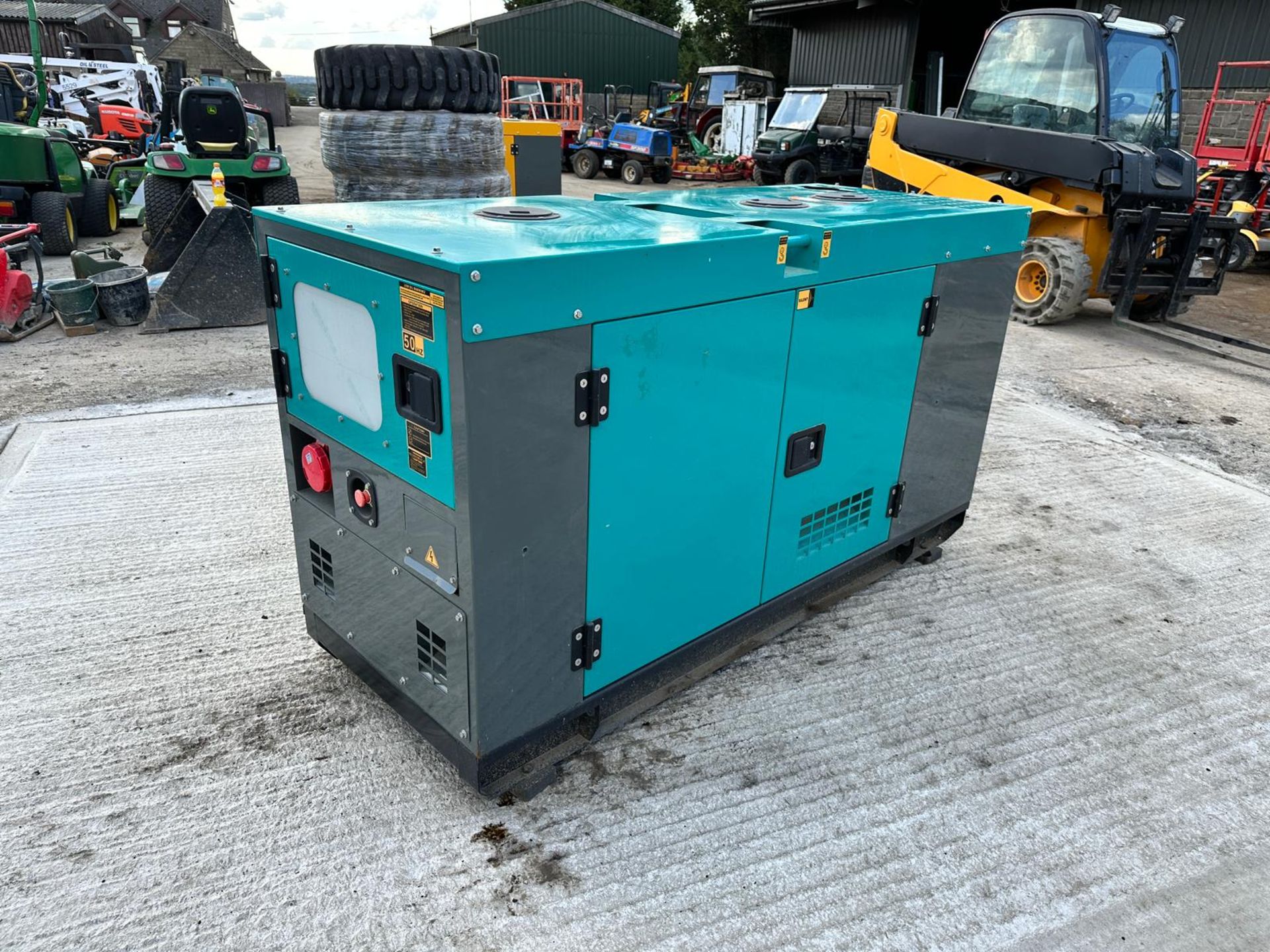 (BLUE) New And Unused 25KvA Super Silent Diesel Generator C/W Manual And Keys *PLUS VAT* - Image 2 of 11