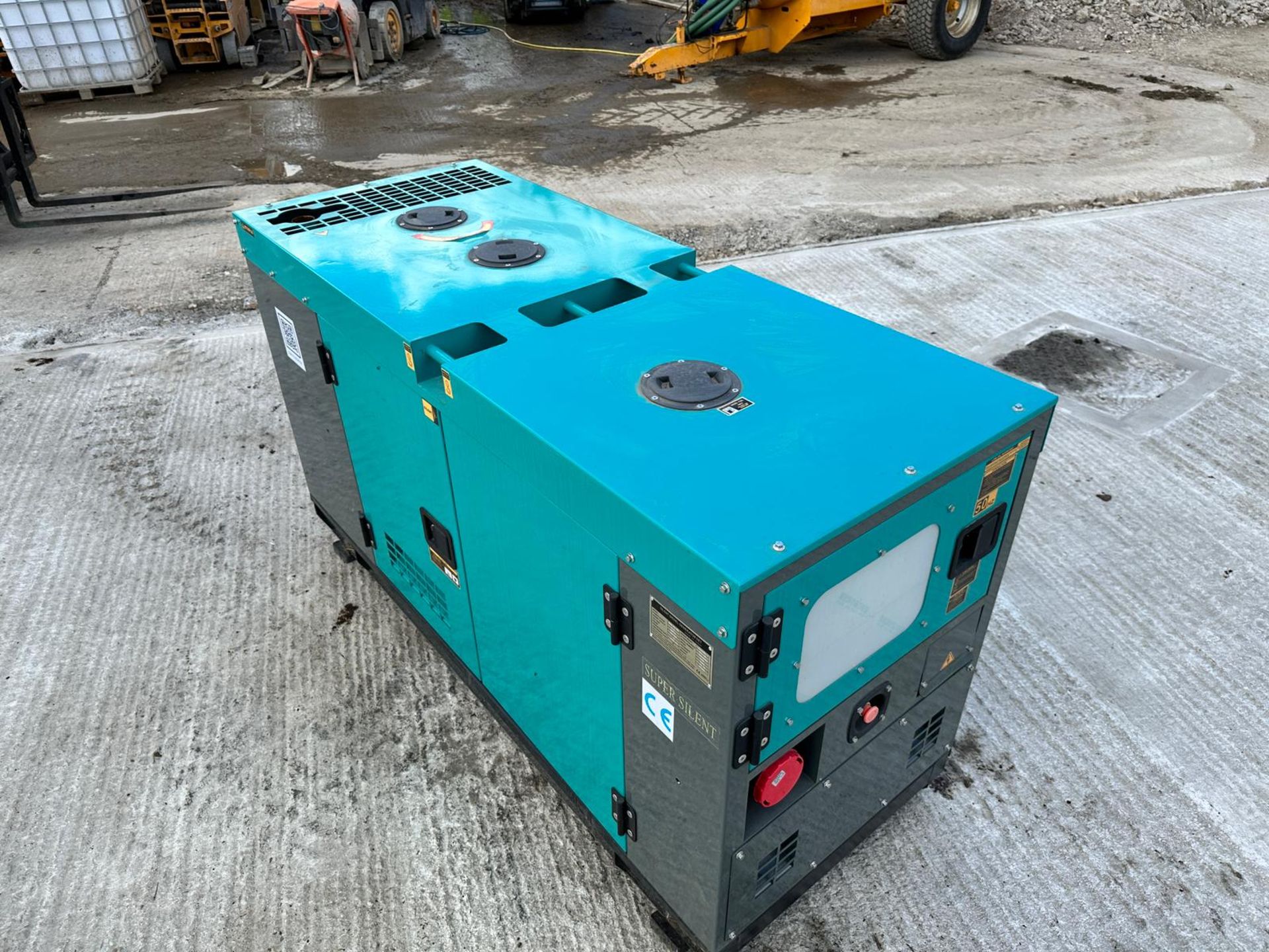 (BLUE) New And Unused 25KvA Super Silent Diesel Generator C/W Manual And Keys *PLUS VAT* - Image 4 of 11