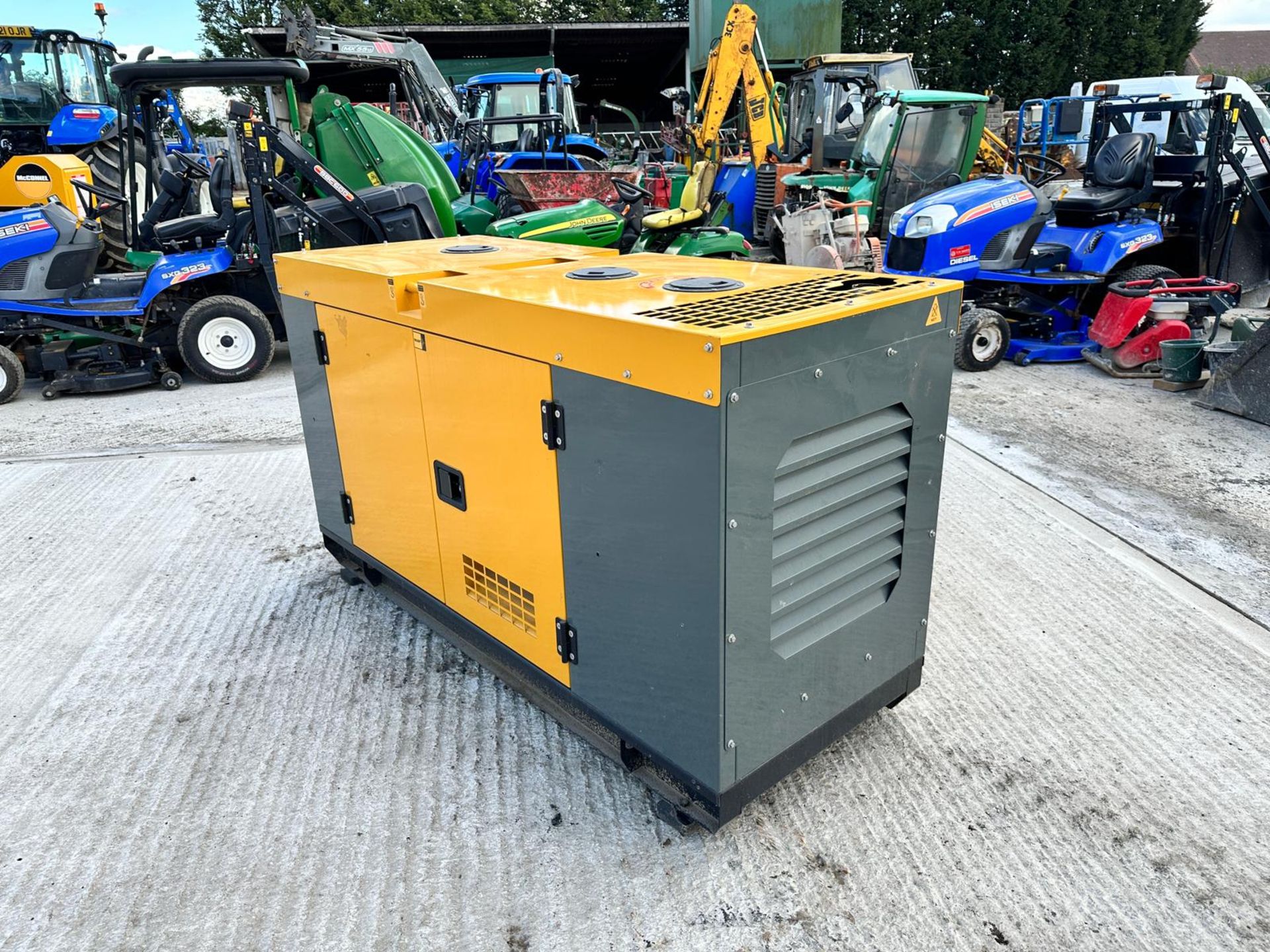 (YELLOW) New And Unused 25KvA Super Silent Diesel Generator C/W Manual And Keys *PLUS VAT* - Image 2 of 13