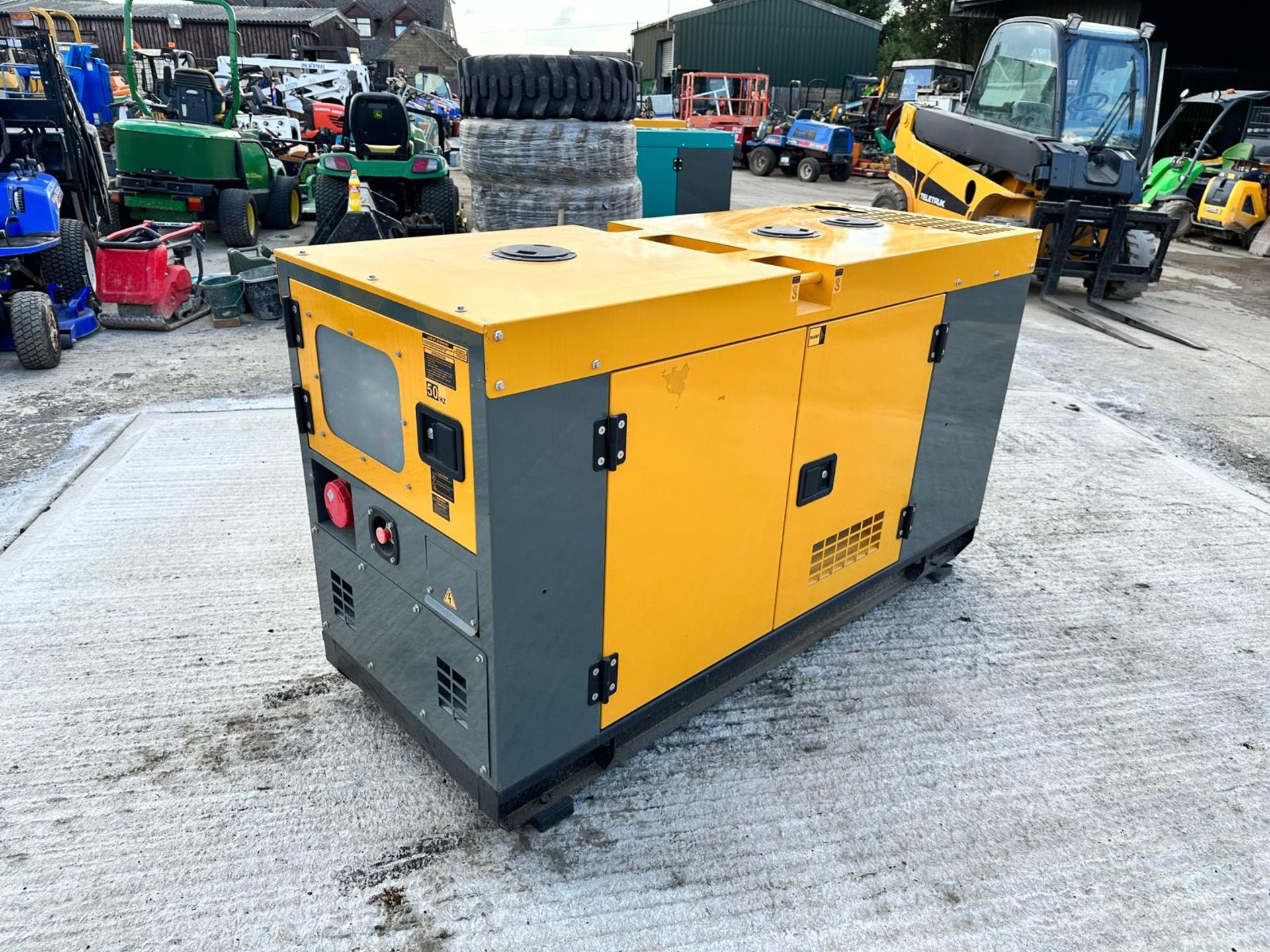 (YELLOW) New And Unused 25KvA Super Silent Diesel Generator C/W Manual And Keys *PLUS VAT* - Image 13 of 13