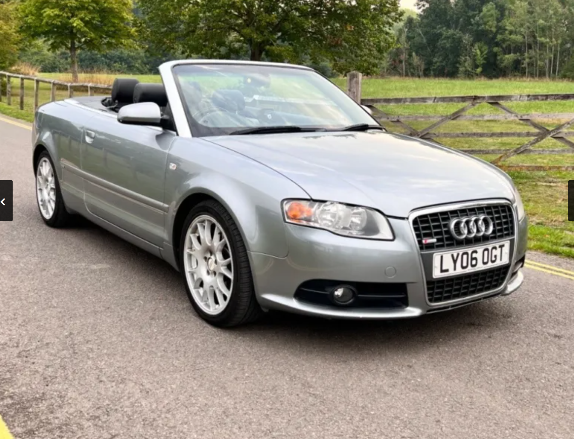 2006 AUDI A4 S LINE QUATTRO FSI A GREY CONVERTIBLE *NO VAT* - Image 3 of 10