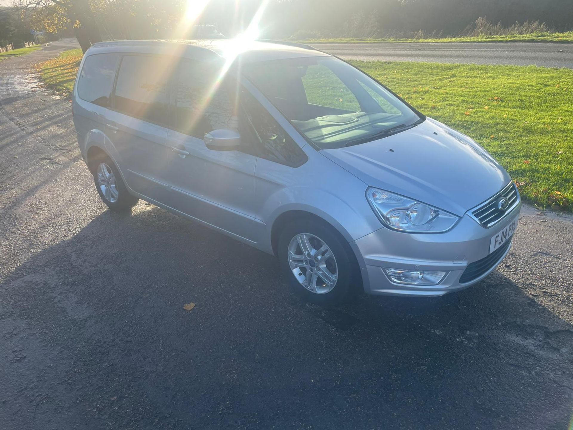 2014/14 REG FORD GALAXY ZETEC TDCI 2.0 DIESEL AUTOMATIC SILVER, SHOWING 0 FORMER KEEPERS *NO VAT*