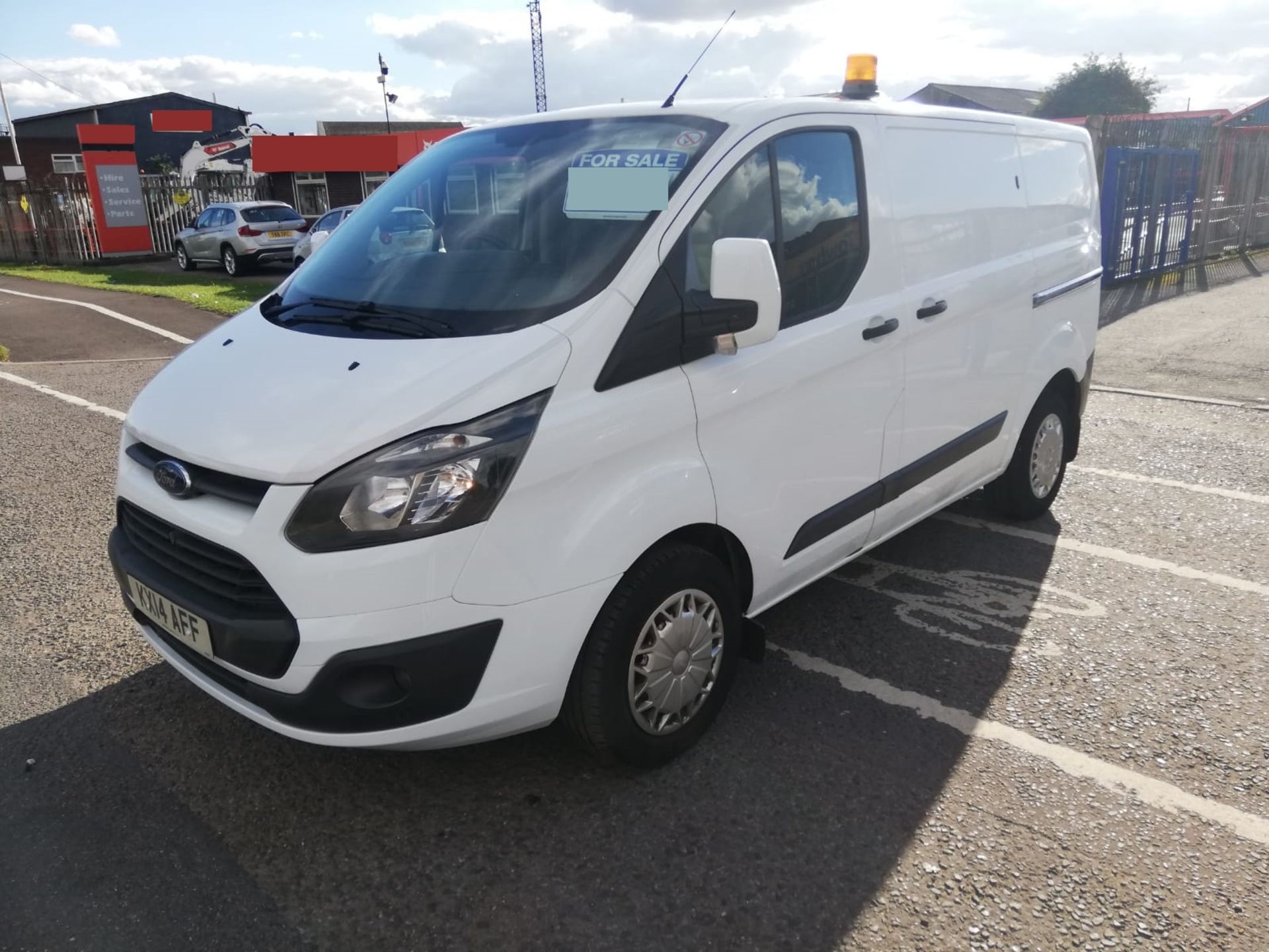 2014/64 FORD TRANSIT CUSTOM 290 ECO-TECH WHITE PANEL VAN - 130,000 MILES *PLUS VAT* - Image 3 of 9