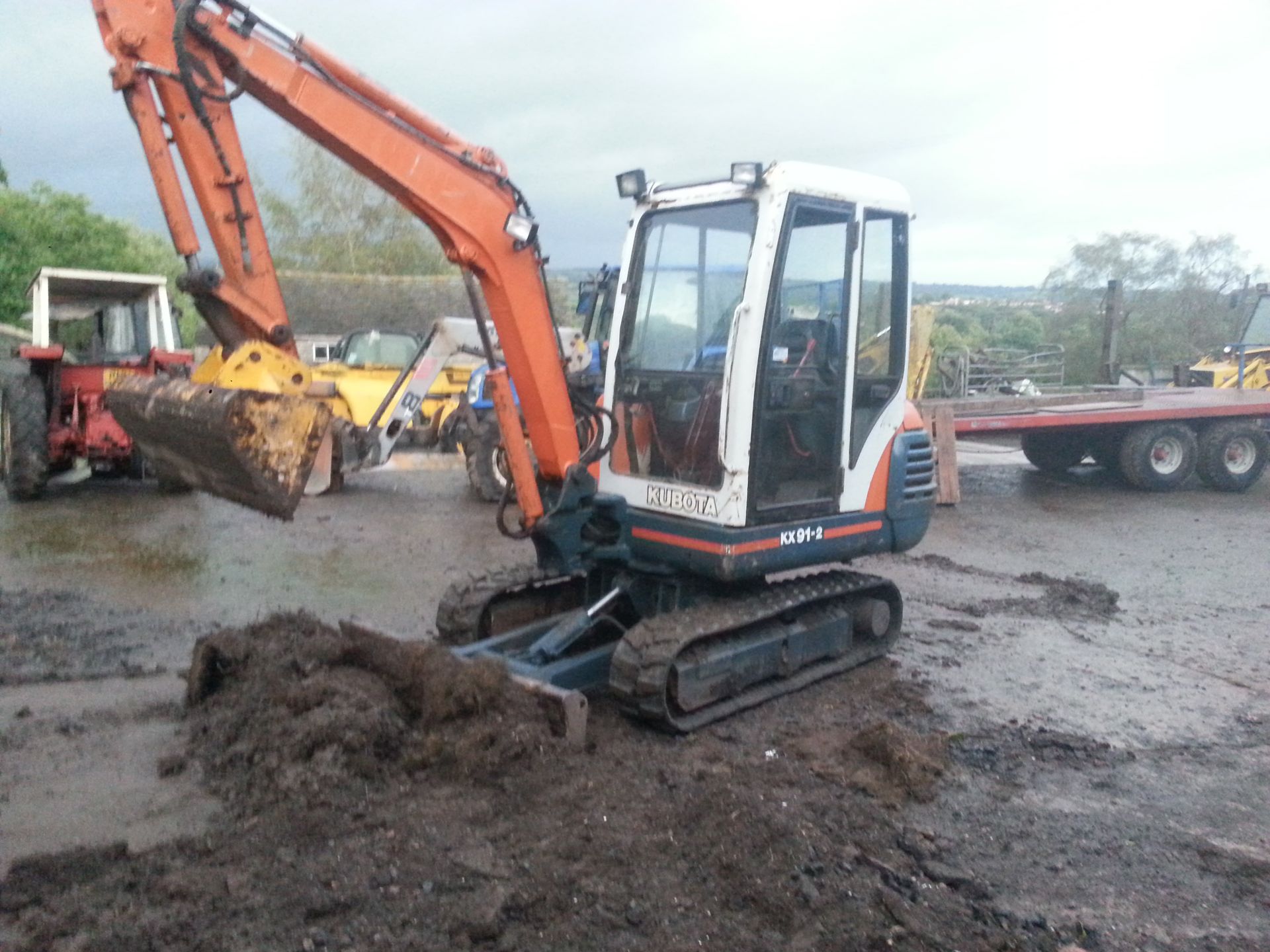 KUBOTA KX92-2 MINI EXCAVATOR, Approx 3.2 tons, 4 cylinder kubota engine *PLUS VAT* - Image 4 of 5