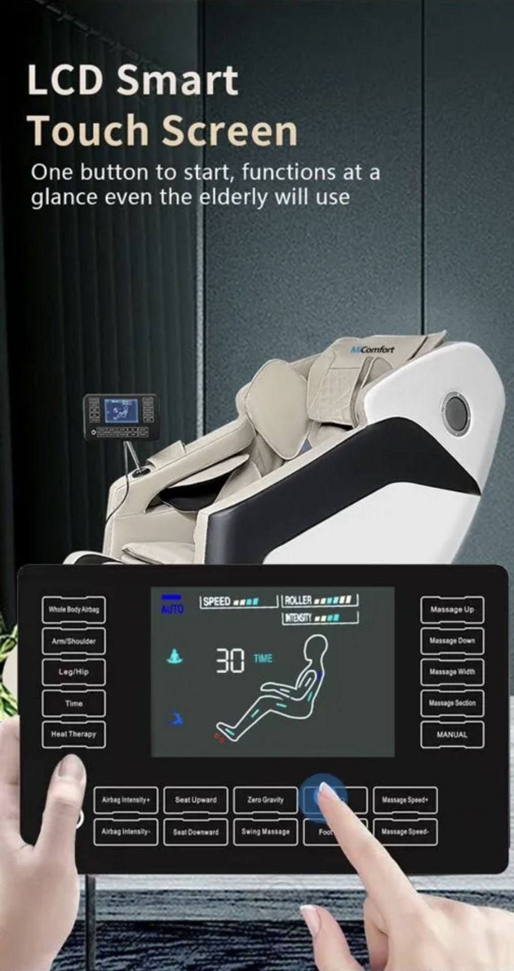 Brand New in Box MiComfort Full Body SL Track Massage Chair in White RRP £1299 *NO VAT* - Image 3 of 6