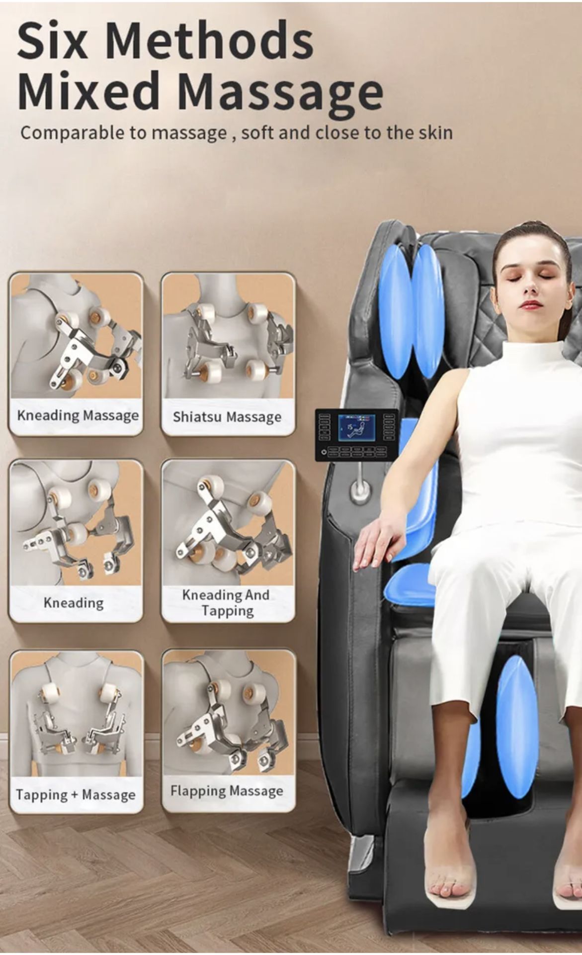 Brand New in Box MiComfort Full Body SL Track Massage Chair in White RRP £1299 *NO VAT* - Image 2 of 6