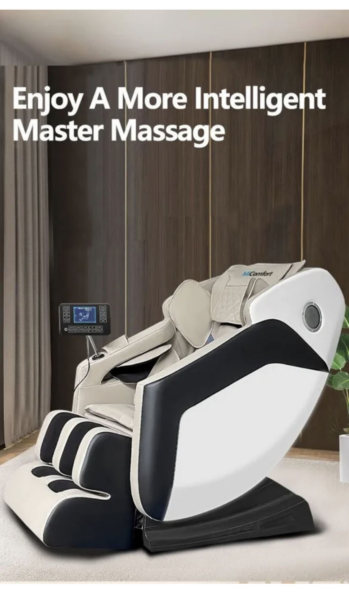 Brand New in Box MiComfort Full Body SL Track Massage Chair in White RRP £1299 *NO VAT*
