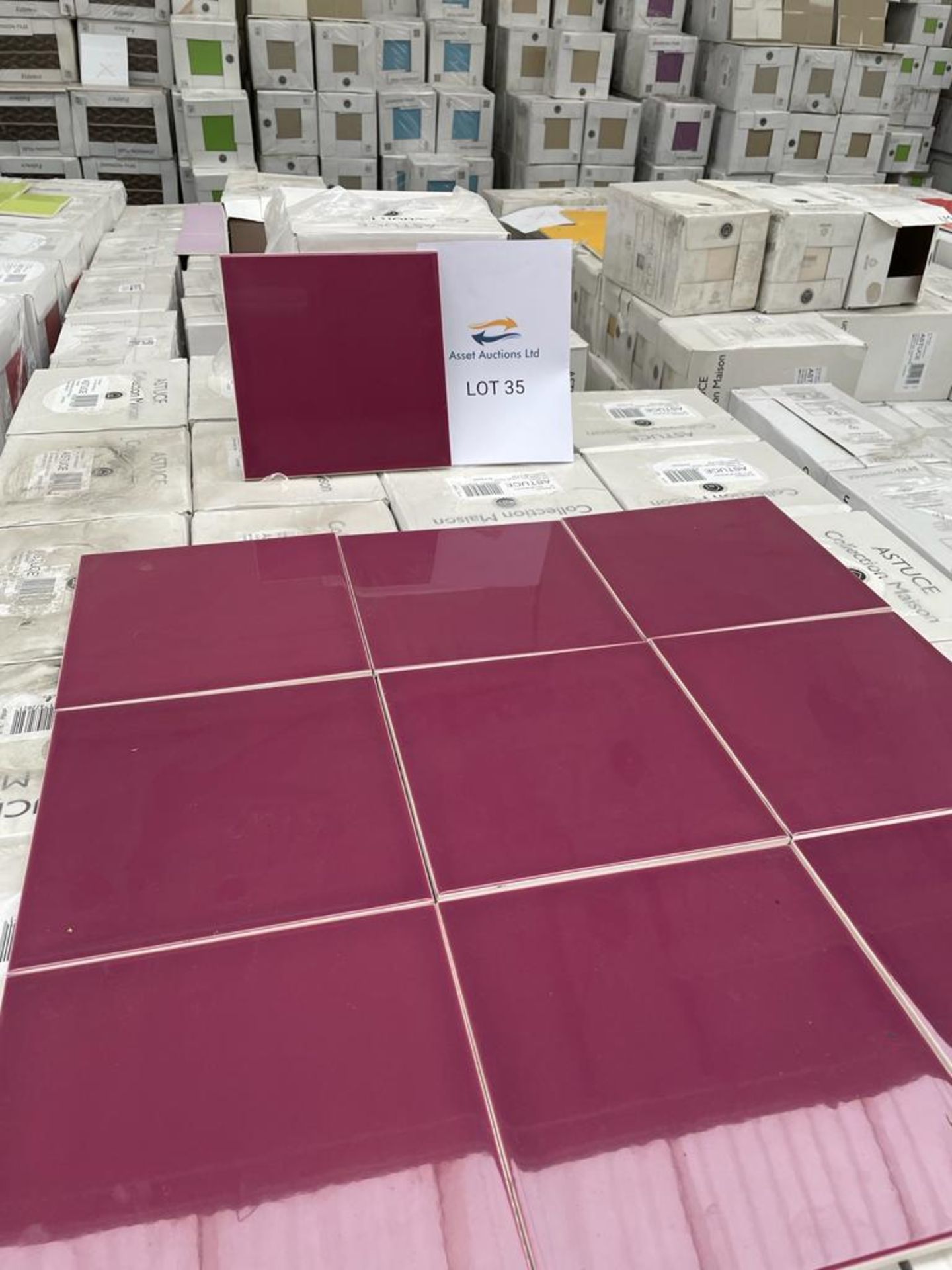 42SQM BRIL VIOLET TILES - NO RESERVE *PLUS VAT* - Image 2 of 3