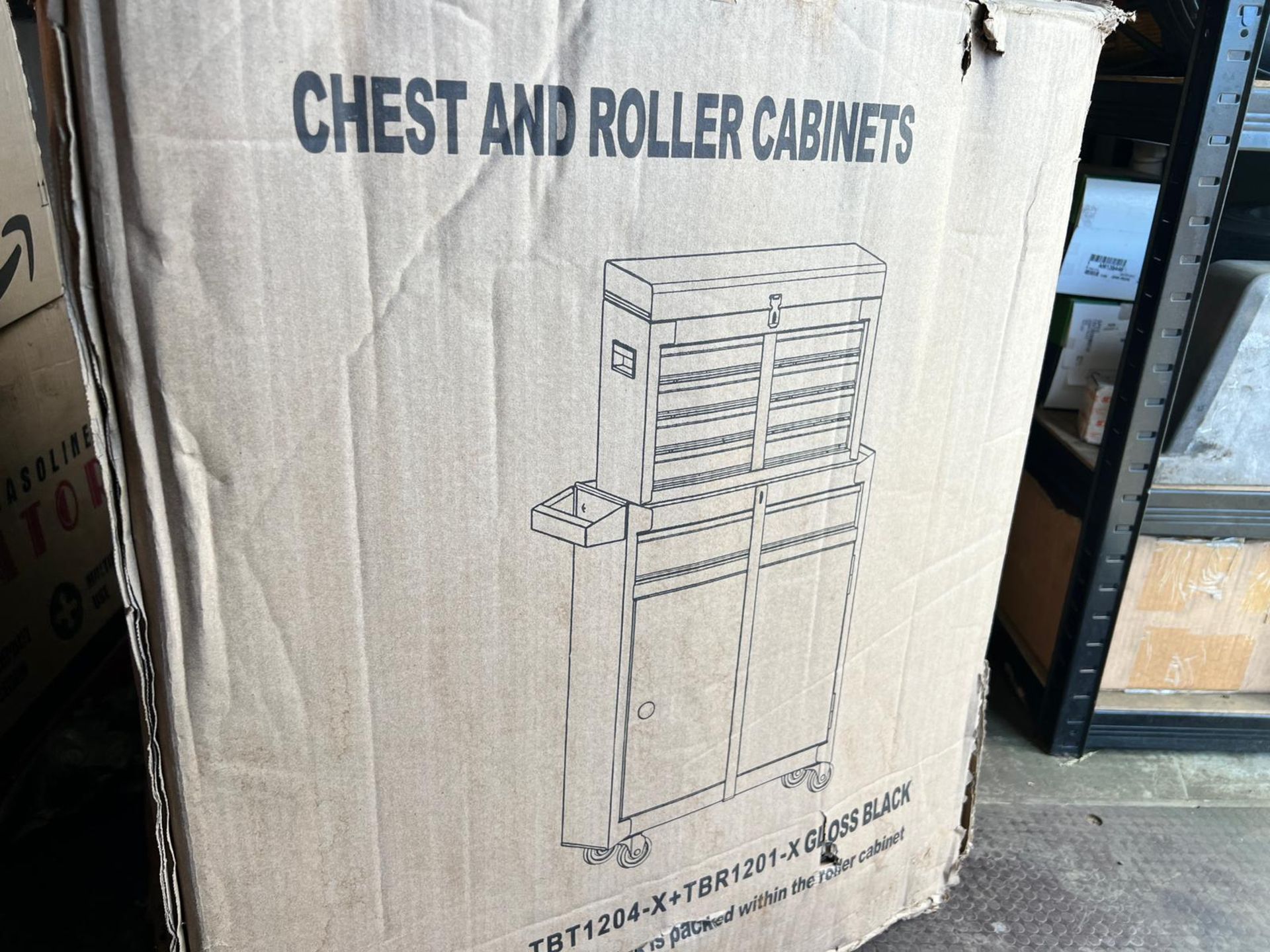 New And Unused Black Rolling Toolbox And Top 4 Draw Cabinet *PLUS VAT* - Image 7 of 23
