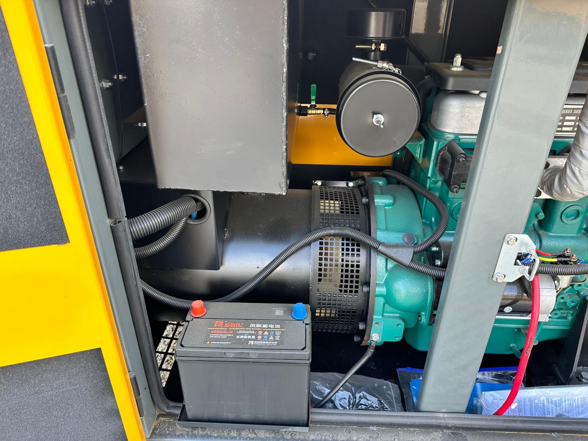 (YELLOW) New And Unused 25KvA Super Silent Diesel Generator C/W Manual And Keys *PLUS VAT* - Image 10 of 13