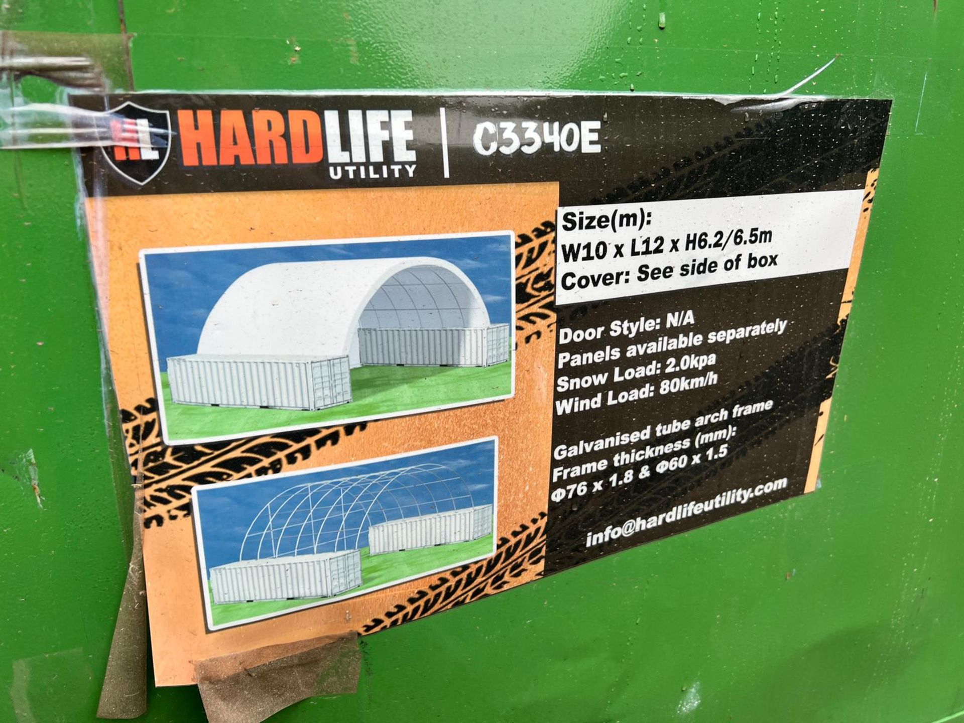 NEW/UNUSED HARDLIFE UTILITY C3340E CONTAINER CANOPY SHEDS *PLUS VAT*