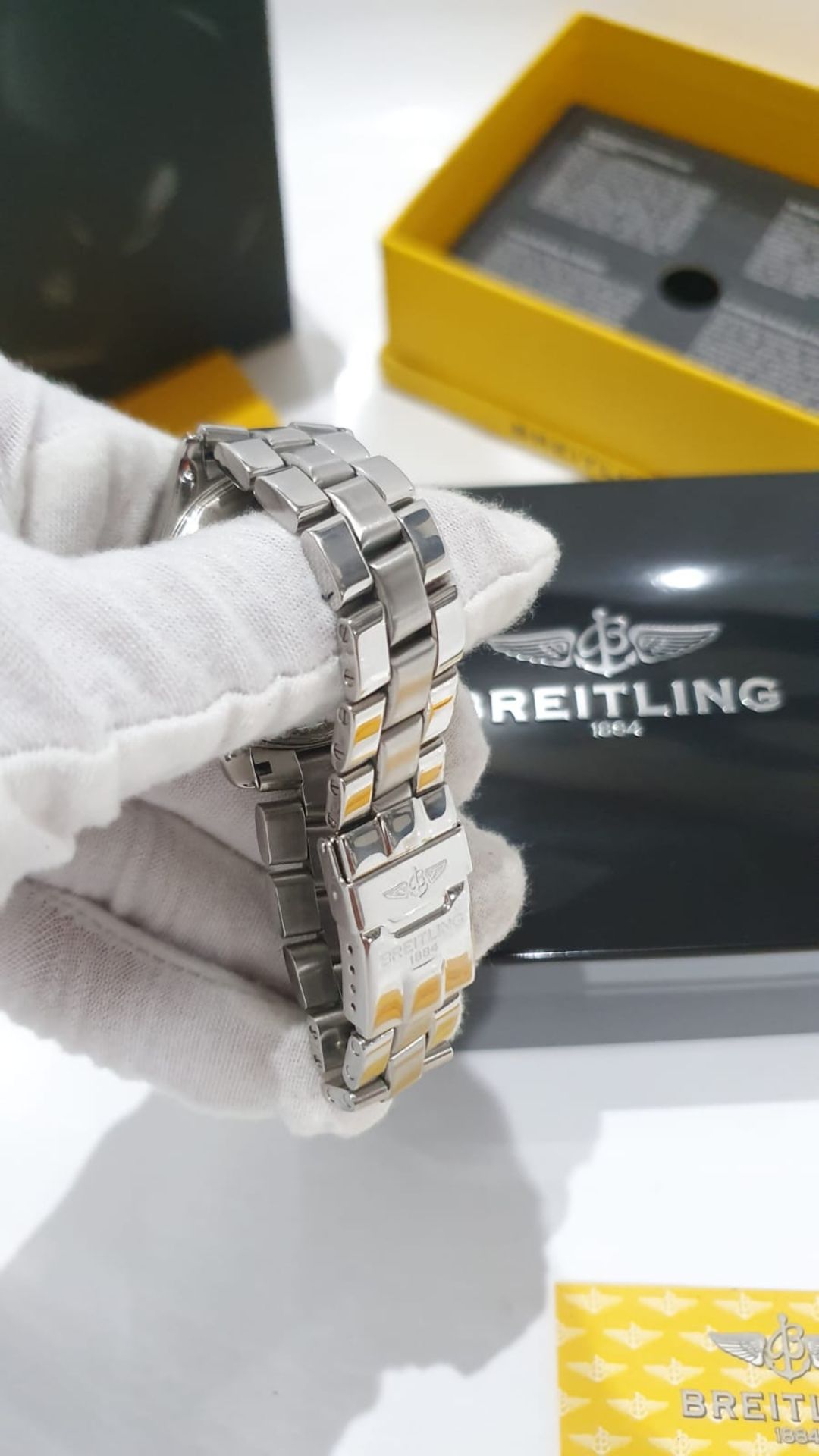 BREITLING CHRONOGRAPH MENS SWISS WATCH NO VAT - Image 4 of 10