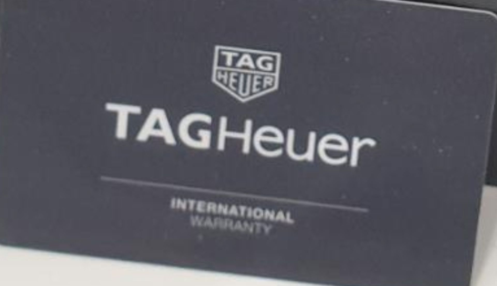 TAG HEUER MONACO MENS BLACK WATCH WITH BOX & GUARANTEE CARD *NO VAT* - Image 6 of 8