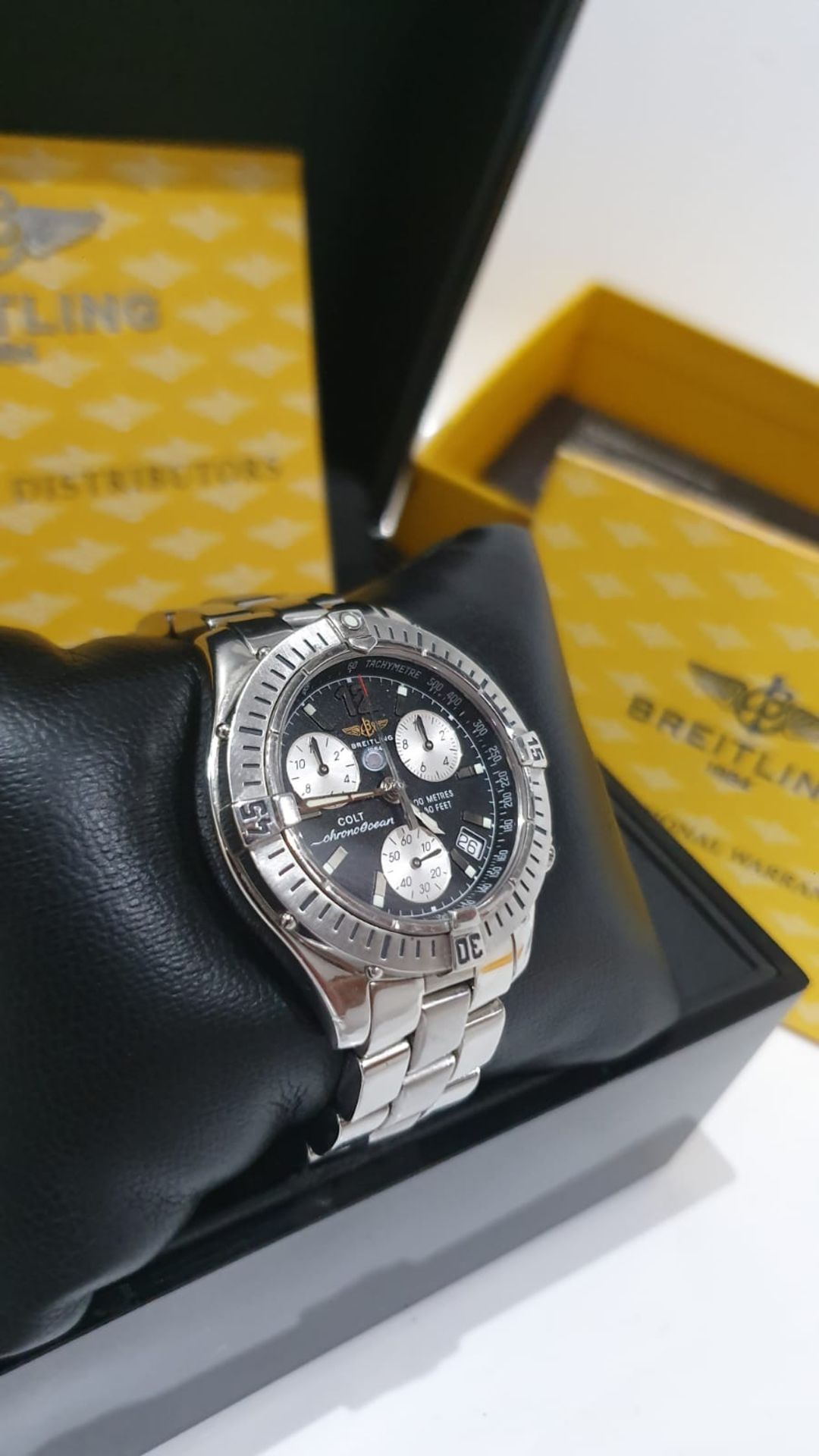 BREITLING CHRONOGRAPH MENS SWISS WATCH NO VAT - Image 9 of 10