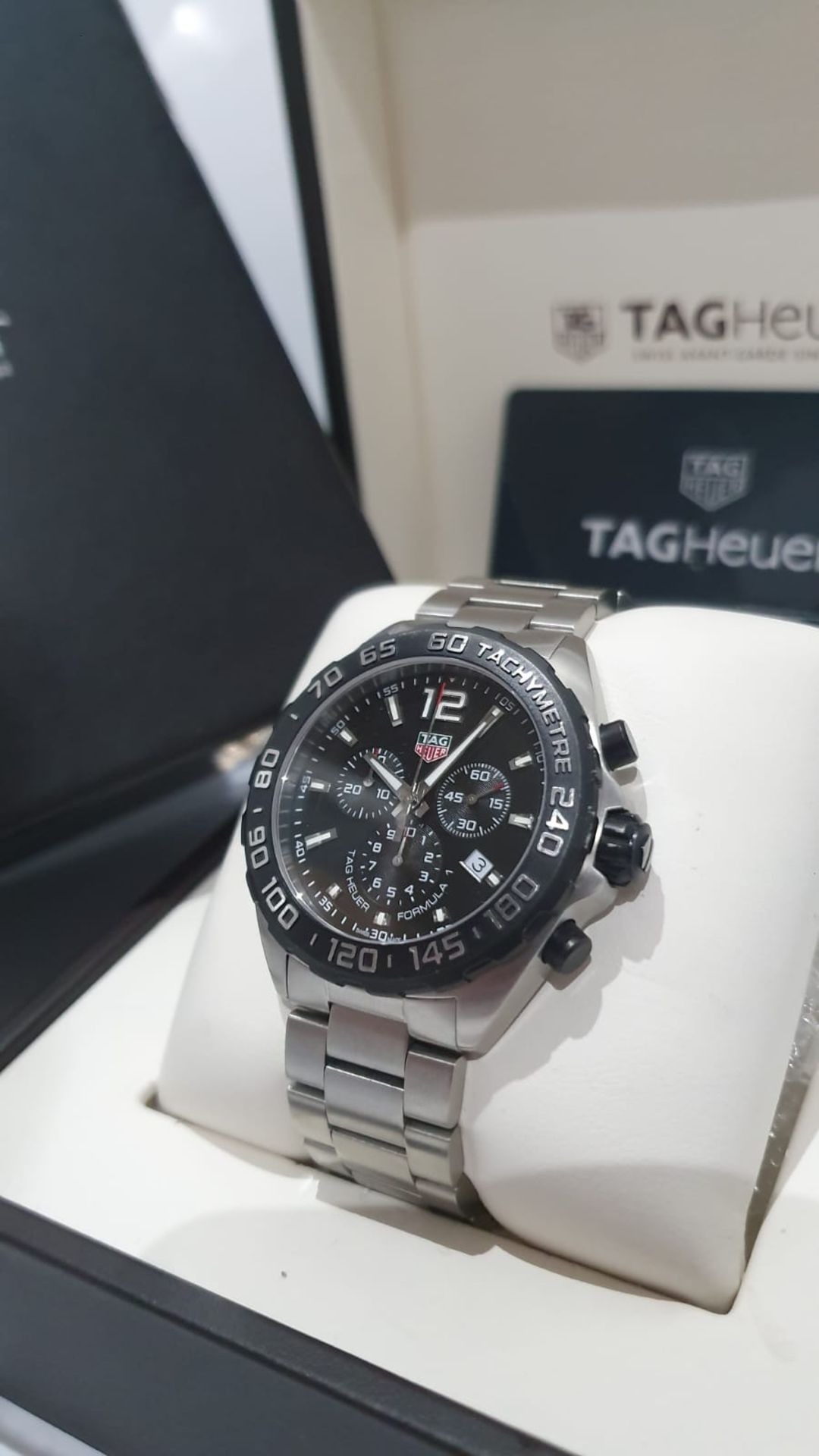 TAG HEUER FORMULA 1 44mm Steel Chronograph Mens Watch *NO VAT* - Image 3 of 11