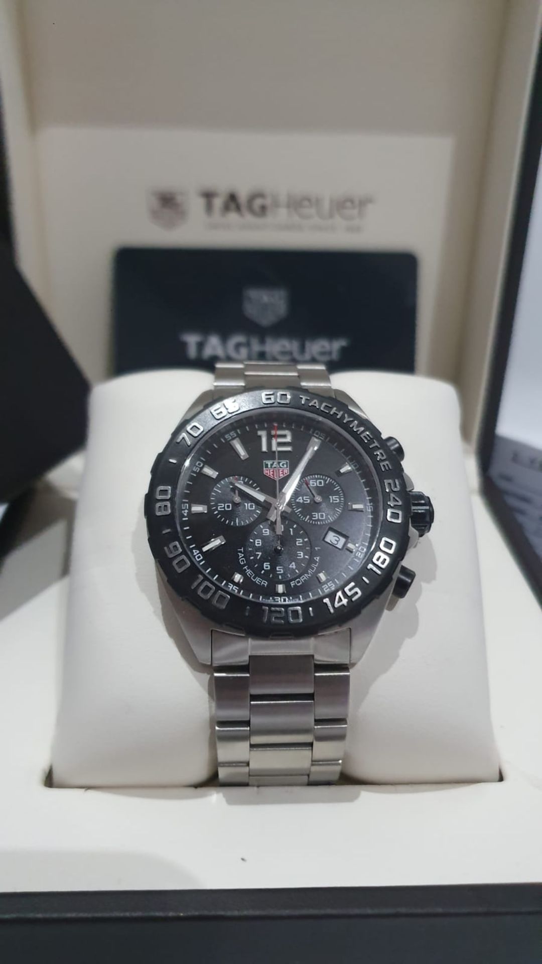 TAG HEUER FORMULA 1 44mm Steel Chronograph Mens Watch *NO VAT* - Image 9 of 11