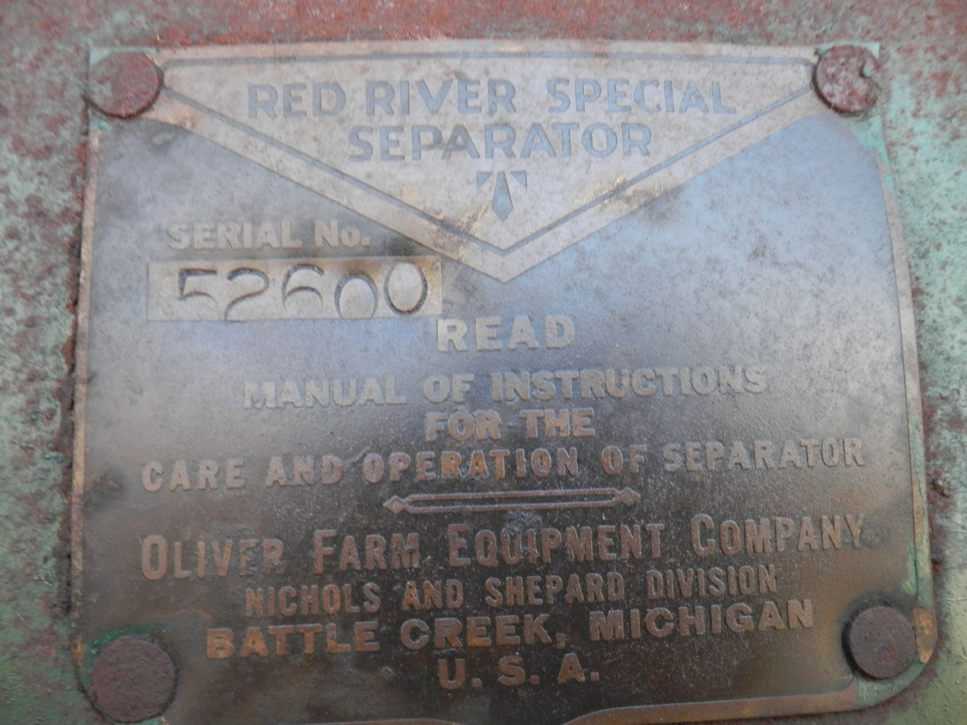 OLIVER RED RIVER SPECIAL 28-46 THRESHING MACHINE - Image 15 of 16