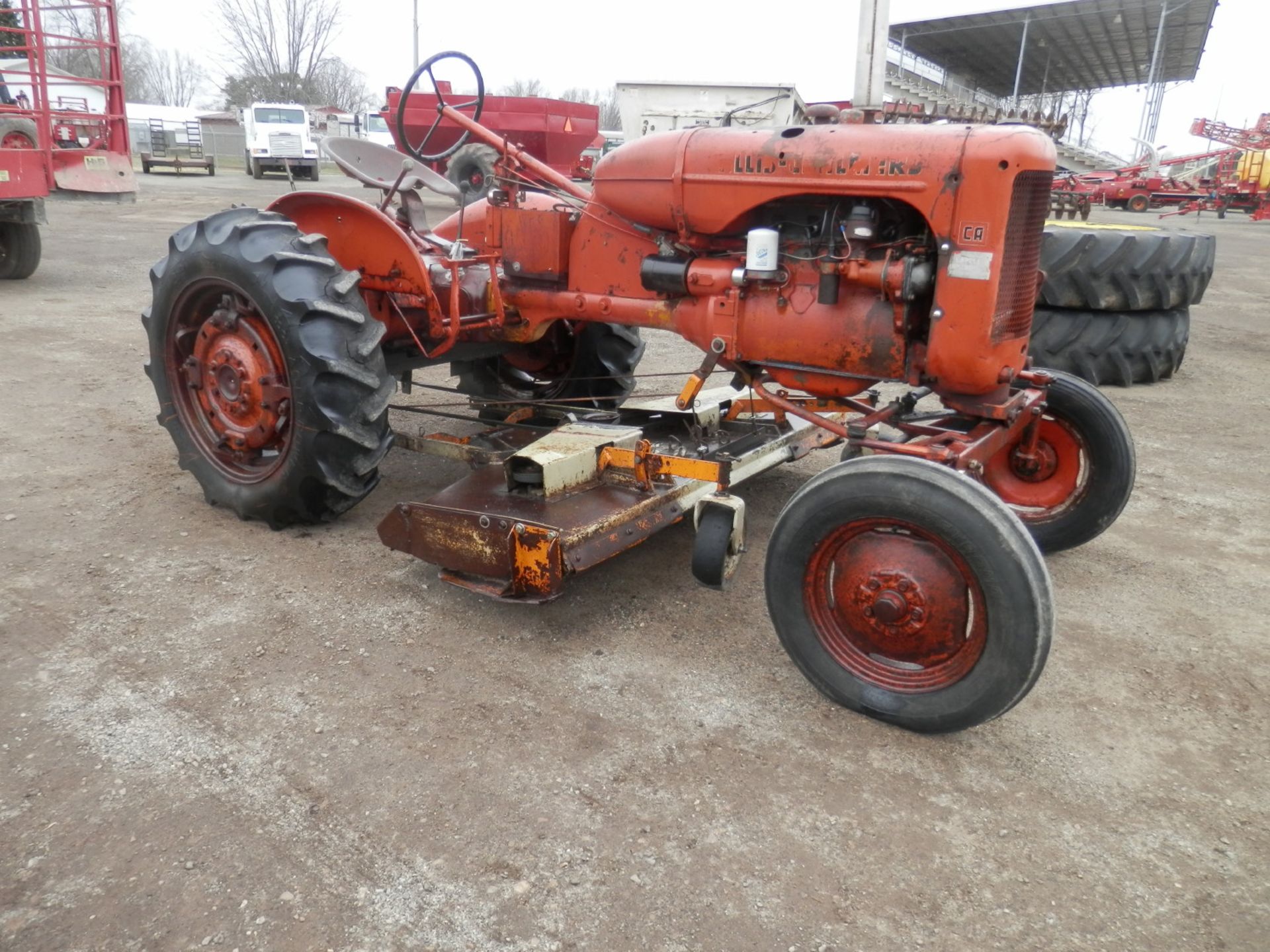 ALLIS CHALMERS CA TRACTOR w/WOODS BELLY MT MOWER - Image 3 of 8