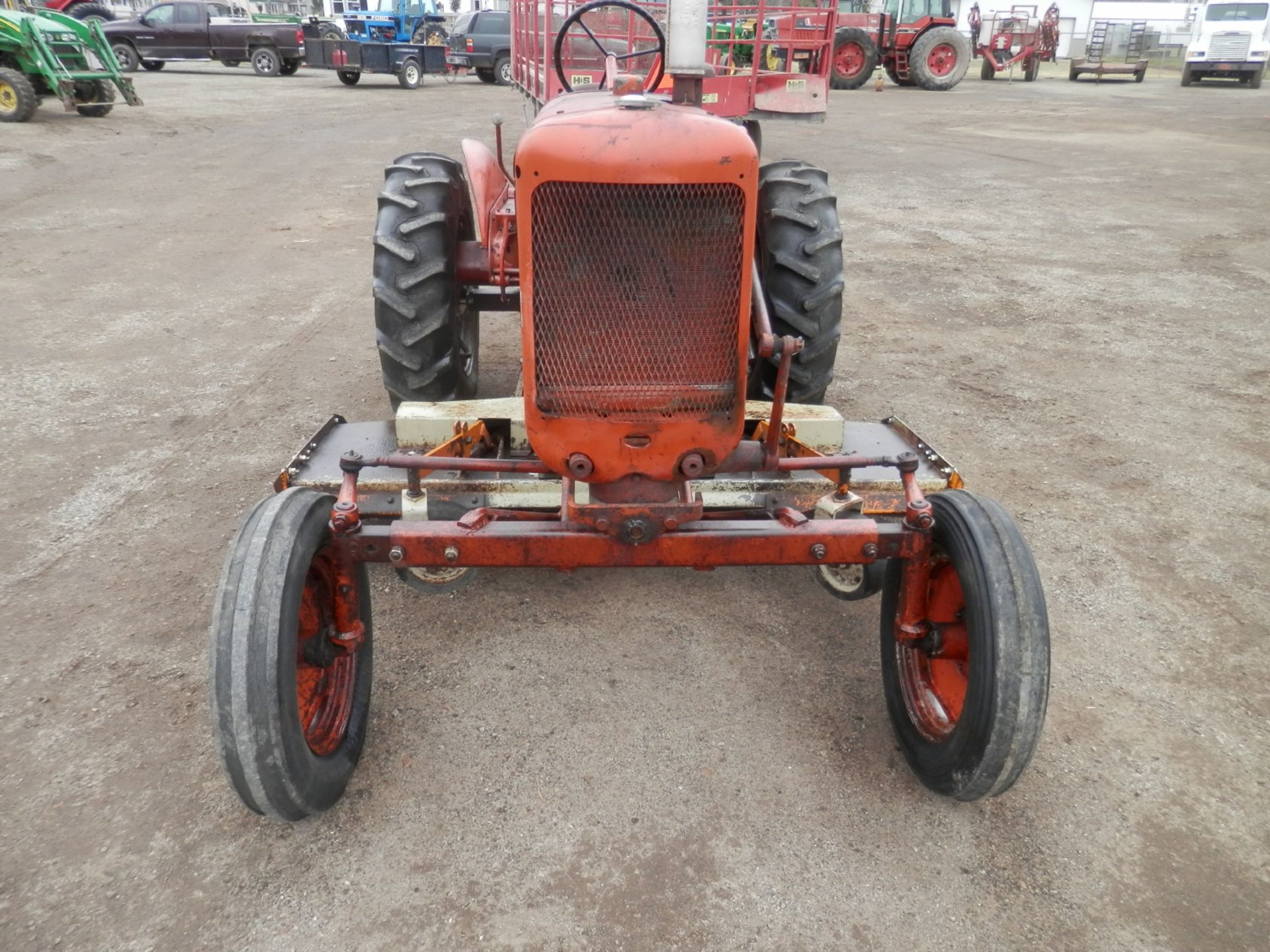 ALLIS CHALMERS CA TRACTOR w/WOODS BELLY MT MOWER - Image 2 of 8