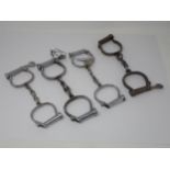 Four pairs of Police Handcuffs