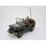An Arnold tinplate friction driven J-2500 Military Police Jeep
