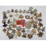 Approximately 50 British Army Cap and Shoulder Badges possibly including re-strikes