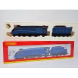 A boxed Hornby Superdetail 00 gauge A4 Locomotive 'Mallard' in LNER blue livery