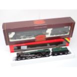 A boxed Hornby 00 gauge 4-6-2 Class 7P6F 'Brittania' and a boxed 'Top Link' A4 Class 'Wild Swan'