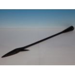 A 19th or early 20th Century iron Whaling Harpoon Head with hinged barb 2ft 1in L