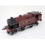 An unboxed Hornby 0 gauge No.2 Special 4-4-2 Tank Locomotive in L.M.S. maroon livery