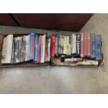 Two boxes of military Books including WWII, Falklands War and Maritime interest