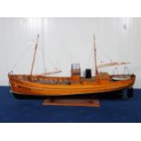 A scratch built Model of an Admiralty MFV No.1174 'Elizabeth' 3ft L x 1ft 8in H