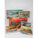 A boxed Airfix 1:72 scale F-15, Northrop P-61, Hudson, Scorpion Tank, Matador & Gun and a Russian