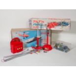 A boxed Nulli-Secundus remote control Helicopter A/F, a boxed Tilt 'n Roll Obstacle Puzzle and a box
