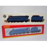 A boxed Hornby Superdetail 00 gauge A4 Locomotive 'Kestrel' in LNER blue livery