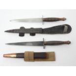 Two Fairburn-Sykes type Fighting Knives