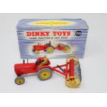 A boxed Dinky Toys Gift Set No.27AK Farm Tractor and Hay Rake