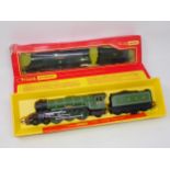 A boxed Tri-ang Hornby 00 gauge 'Flying Scotsman' and a boxed Battle of Britain Class Locomotive '