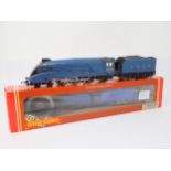 A boxed Hornby 00 gauge A4 Locomotive 'Seagull' in LNER blue livery