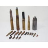 A collection of inert Shells and Bullet Cases