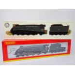 A boxed Hornby Superdetail 00 gauge A4 Locomotive 'Silver Fox' in BR green livery