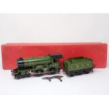 A boxed Hornby 0 gauge No.2 Special clockwork 4-4-0 Locomotive 'Yorkshire' in L.N.E.R. green livery