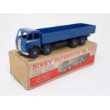 A boxed Dinky Supertoys No.501 blue Foden 1st type Wagon