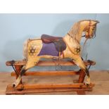 A Victorian Rocking Horse by G & J Lines painted as a dappled palomino 4ft 2in L x 4ft H