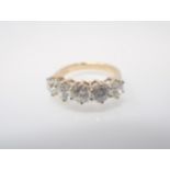 A Diamond five stone Ring claw-set brilliant-cut stones, estimated total diamond weight 2.30cts,