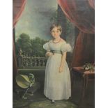 FOLLOWER OF RAMSEY RICHARD REINAGLE (1775-1862). Portrait of a Child, standing, full length, wearing