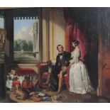 AFTER FRANZ XAVER WINTERHALTER (1805-1873). The Royal Family in 1846, oil on canvas, 25 x 30in